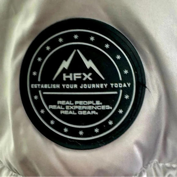 HFX silver Parka with Faux Rabbit lined hood size XL - Picture 6 of 8